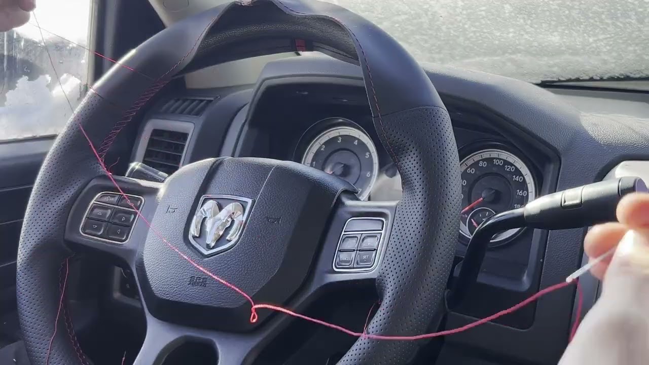 How to install a new Steering wheel cover on a RAM 1500!