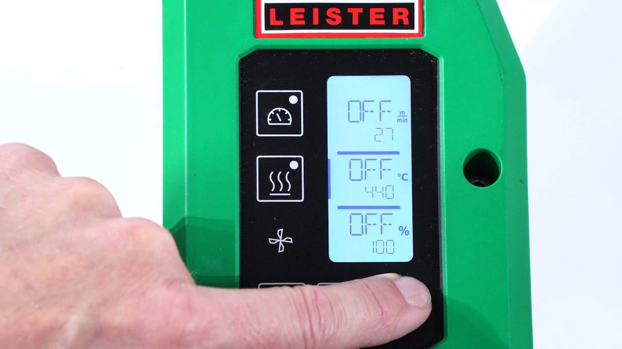 Leister Tutorial | Operation of UNIROOF 300