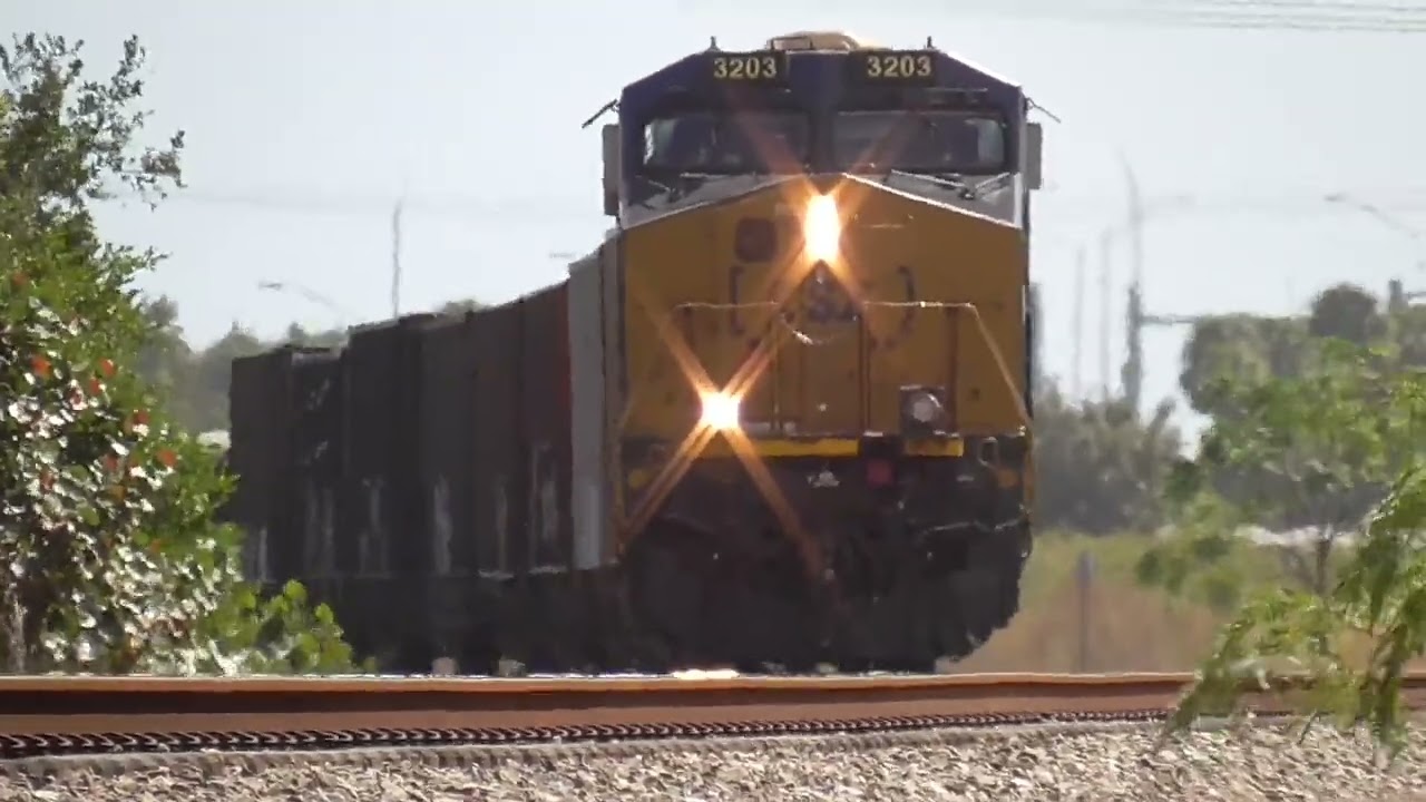 5 Pack! FEC & CSX Freight Trains, Brightline Passenger Trains & More At Boynton Beach 3-8-26