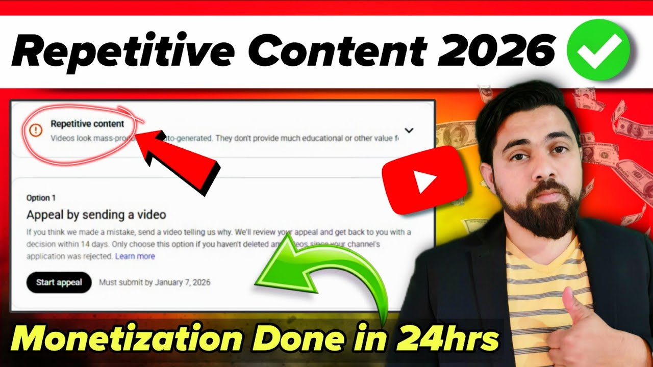 Repetitive Content YouTube / Repetitive Content Youtube Appeal Video 100% Solution 2026 ✅
