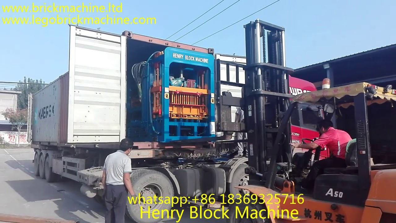 Today our QT4-20  automatic block making machine loaded for our customer in BANGLADESH