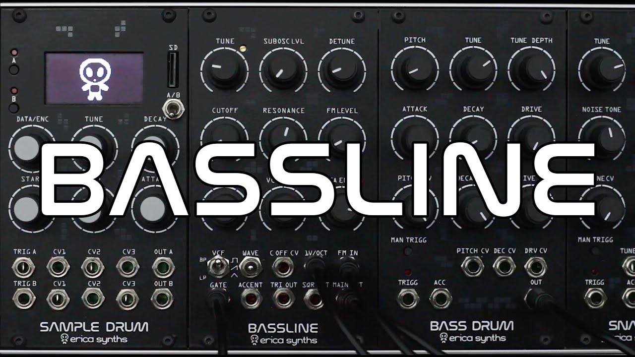 Erica Synths BASSLINE sound demo