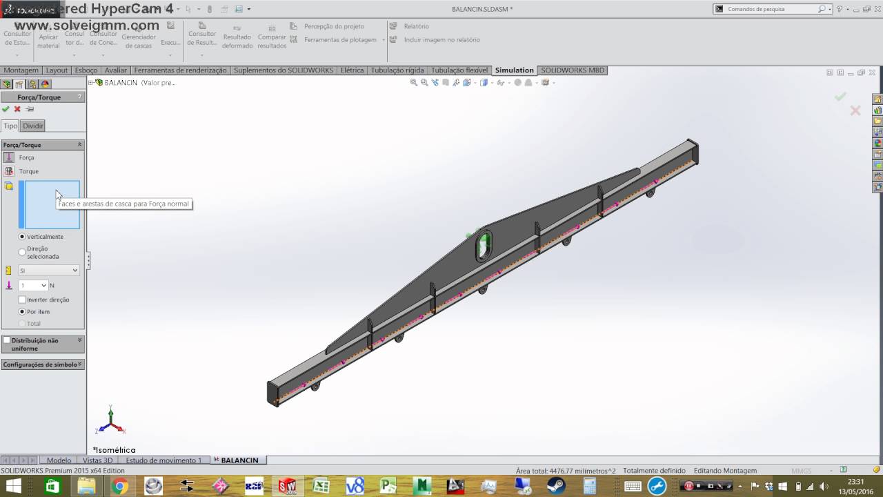 TESTE BALANCIN - SOLIDWORKS