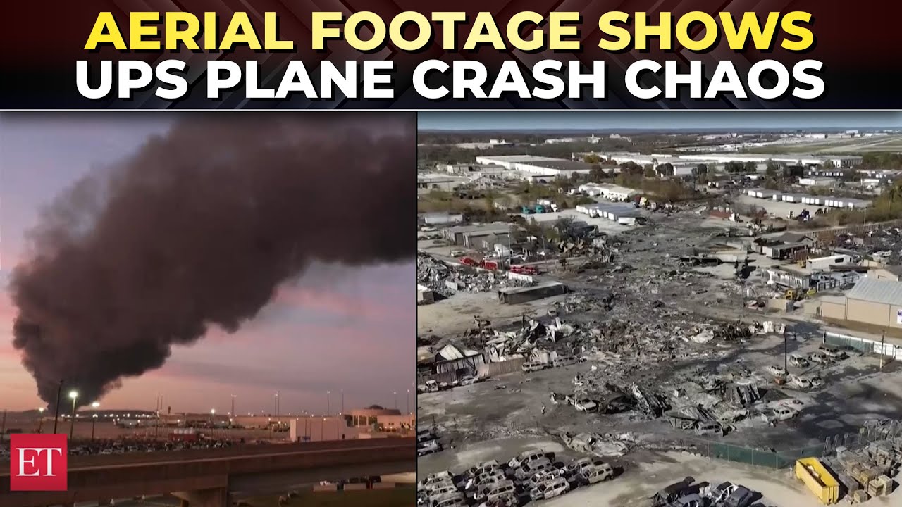 14 Dead in UPS flight 2976 crash over Louisville: Dramatic aerial video captures wreckage and chaos