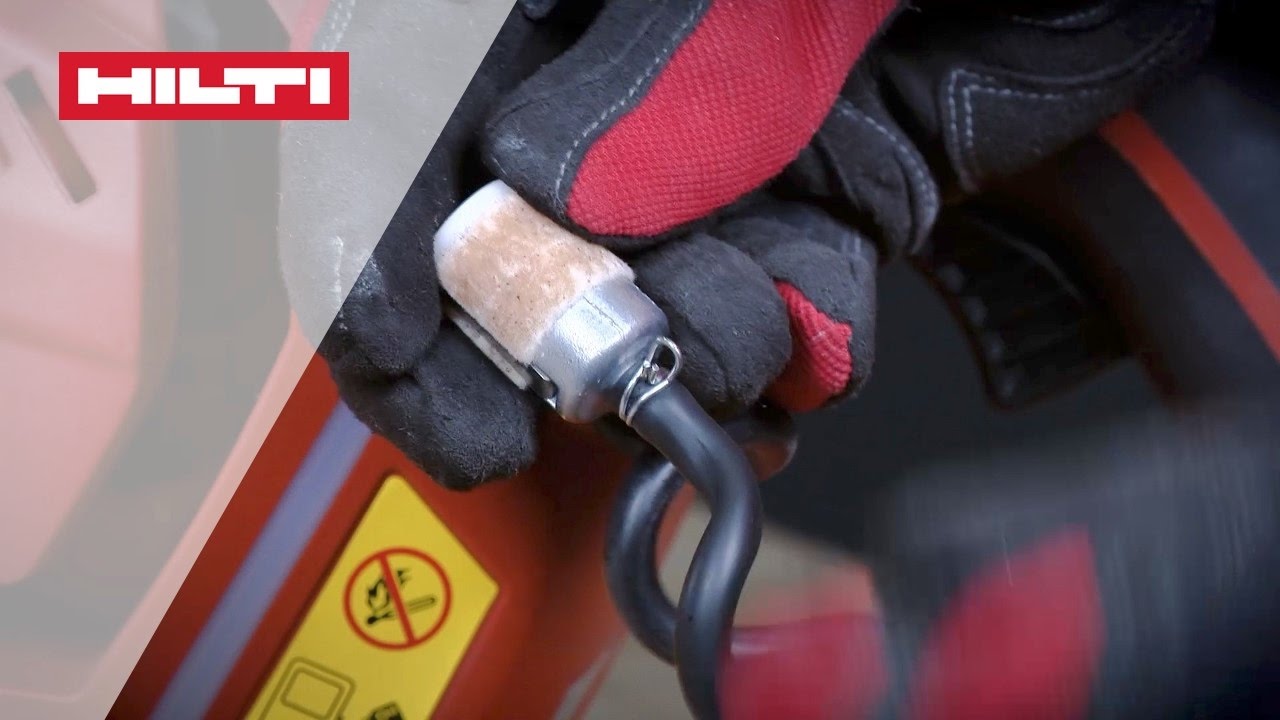 HOW TO change the fuel filter on your Hilti DSH 700-X / DSH 900-X Gas Saw
