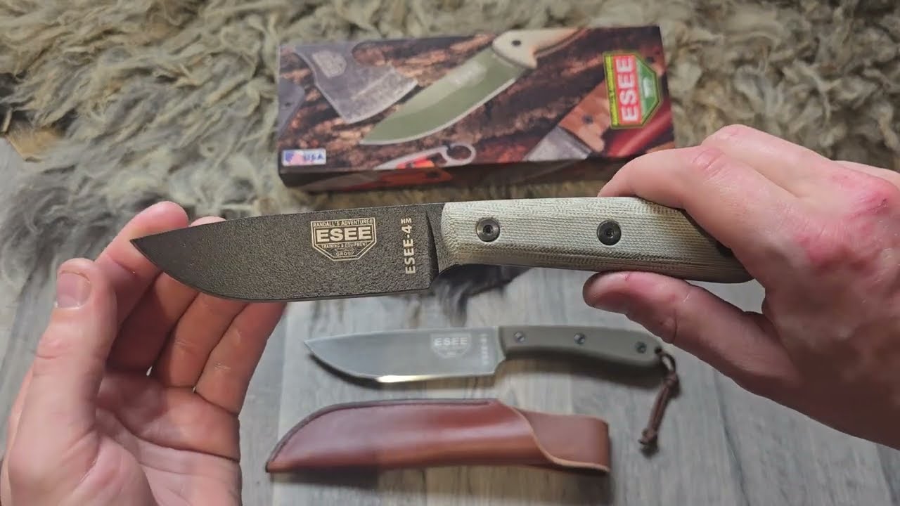 ESEE 4 HM Droppoint -1095/Micarta