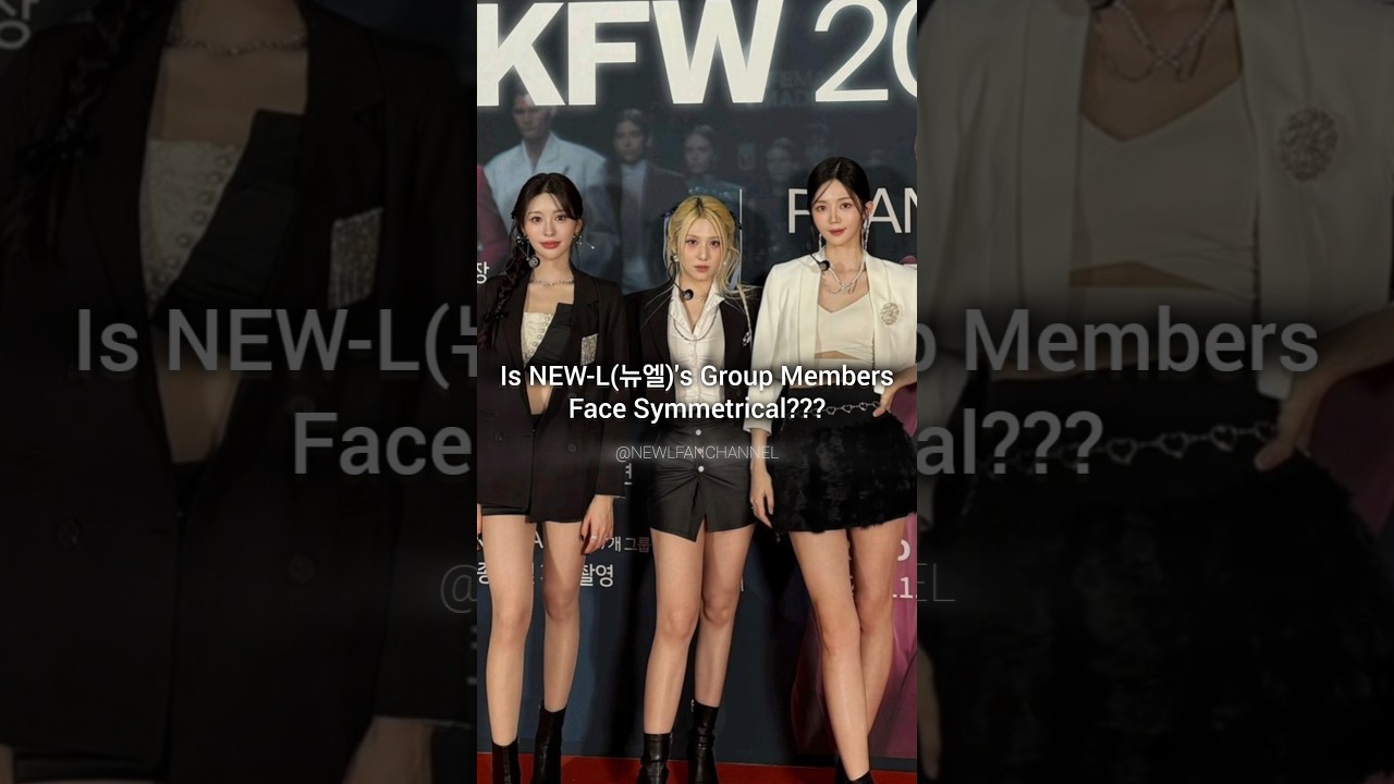 NEW-L(뉴엘) all members are face Symmetrical💀 #NewL #뉴엘 #DiDi #디디  #ChaeLin #채린 #Wool #울 #アイドル