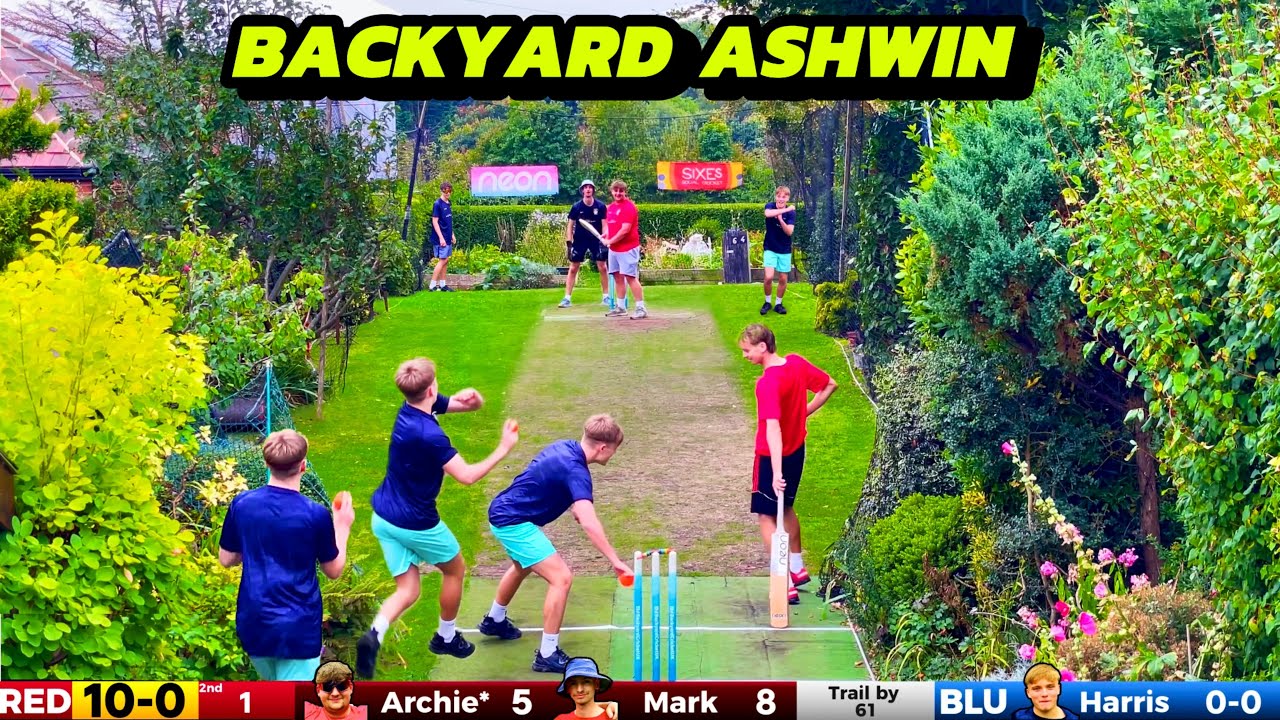 Разногласия по поводу MANKAD на Backyard Dust Bowl 🧹 | ТЕСТОВЫЙ МАТЧ по крикету в саду 🏏