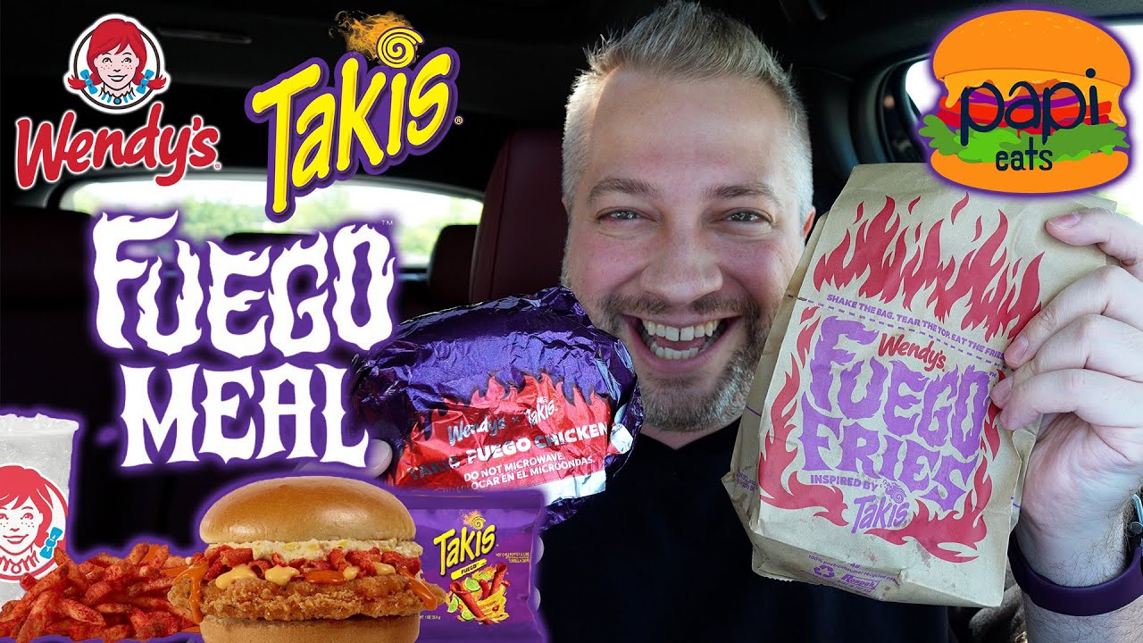 Wendy's NEW Takis Fuego Chicken Sandwich Meal Review