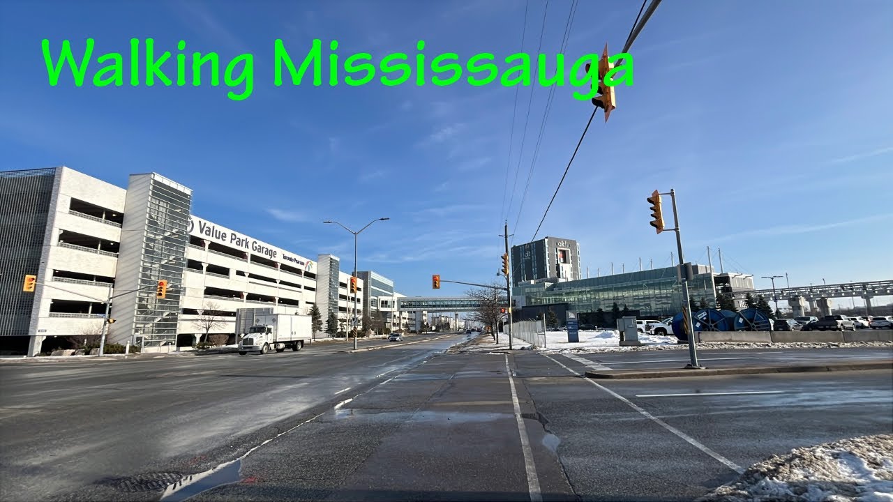 Walking Viscount Road Next to Pearson Airport in Mississauga Ontario 1/8/2026