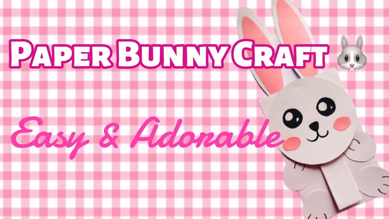 Creative paper bunny with folding ears 🐰 | Easy & cute DIY paper craft