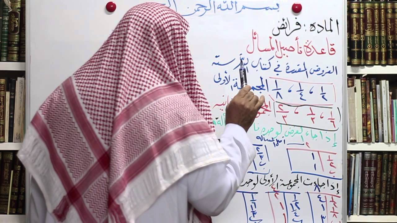 تقريب الفرئض الدرس السابع قاعدة تأصيل المسائل د عبدالرحمن الشمسان