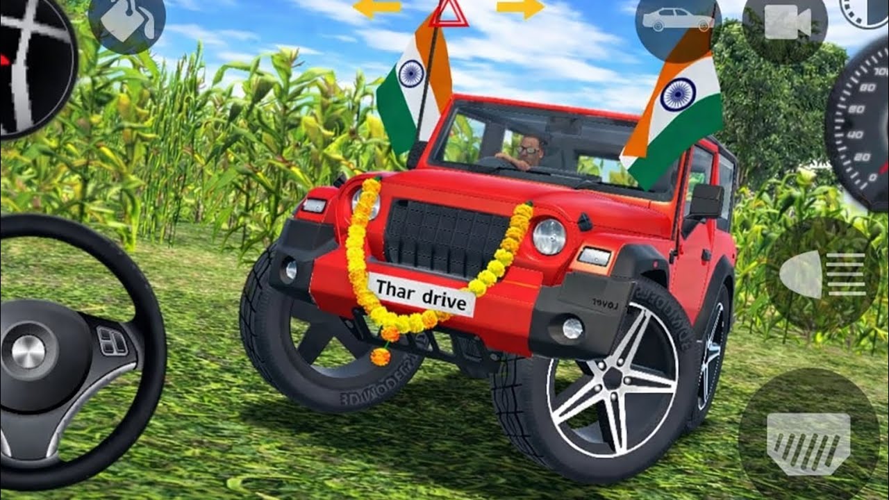 Dollar (song) with modified mahindra thar 😈🔥 || Indian car simulator 3D || #indiancarssimulator3d
