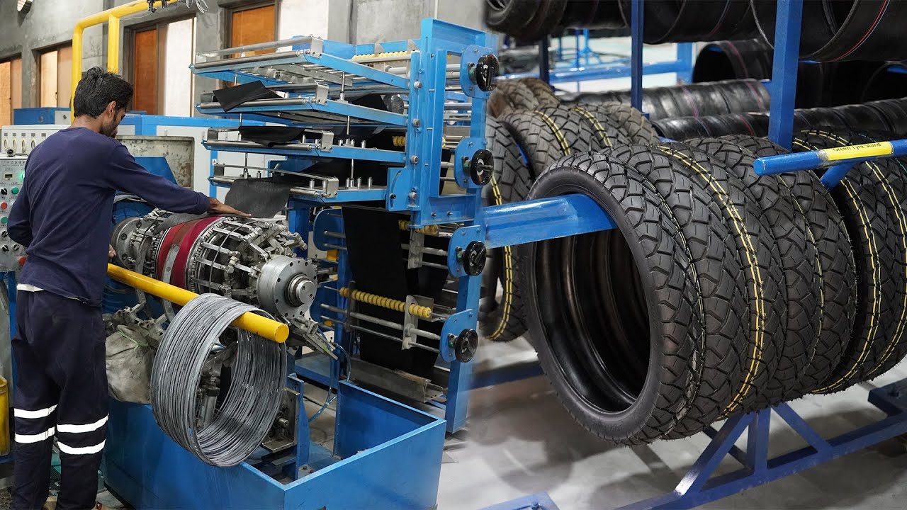 The Most Amazing Process of Motorcycle Tyres Making in Pakistan By Darson Tyres.