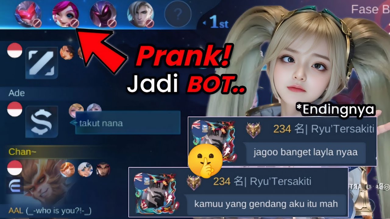 PRANK JADI BOT PART 2😛 PURA PURA JADI BOT MINTA DIGENDONG SAMPE MITIK! LIAT REACTION ENDINGNYA 😭