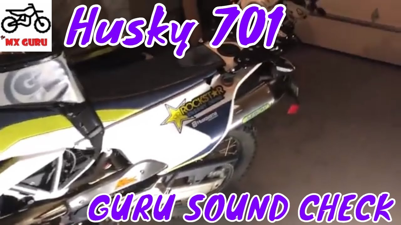 Guru Sound Check - Husqvarna 701 w/ Arrow Titanium Exhaust - DB KILLER Installed!