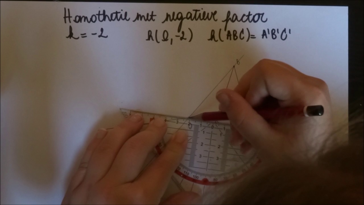Homothetie met negatieve factor