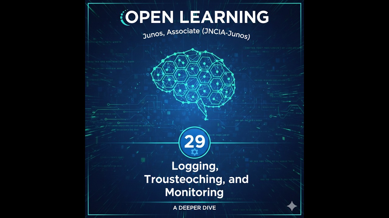 Open Learning- Junos, Associate (JNCIA-Junos)- 29. Logging, Troubleshooting, and Monitoring - A ...