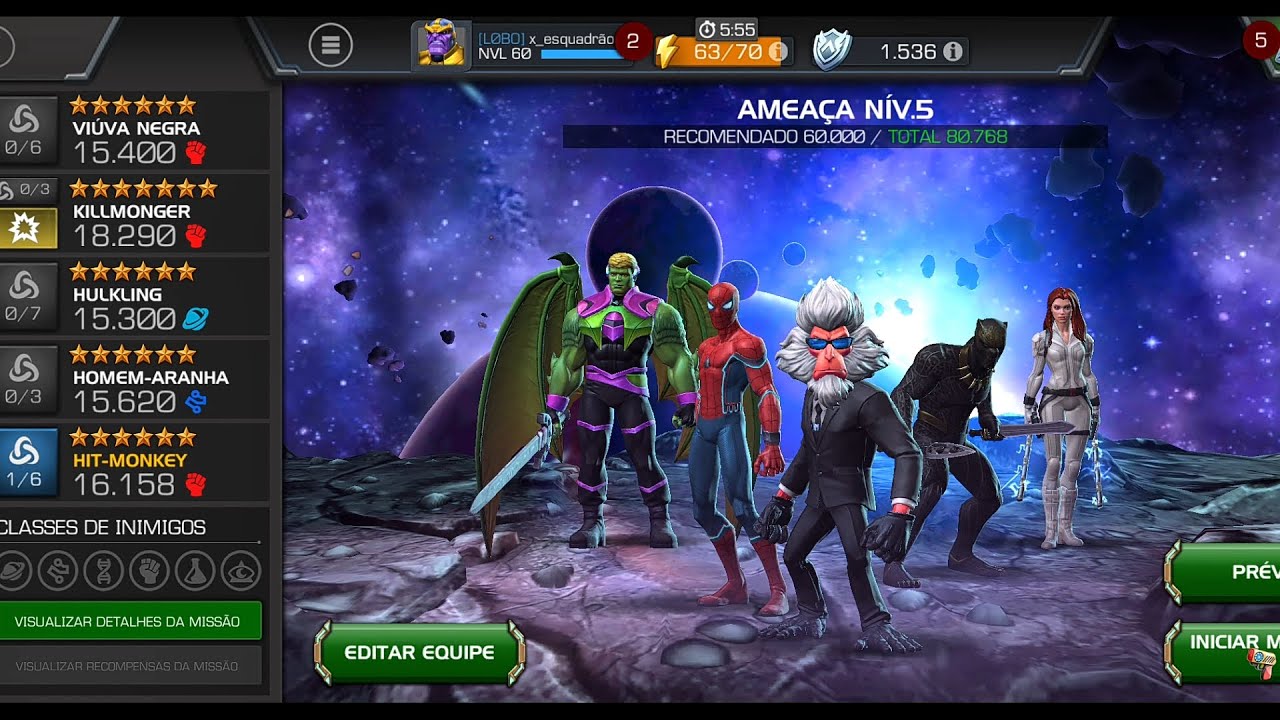 Marvel torneio de campeões: missão secundária metal infestation