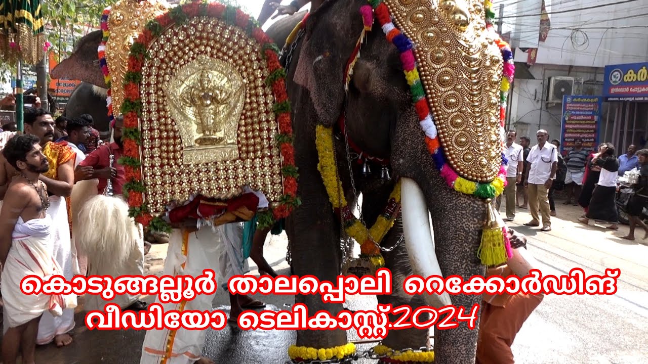 Kodungallur thalappoli recording video telecasting.. 2024 കൊടുങ്ങല്ലൂർ താലപ്പൊലി  മഹോത്സവം...live