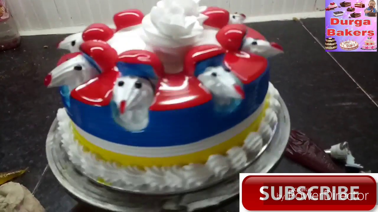White cake with strawberries jelly recipe and decoration..