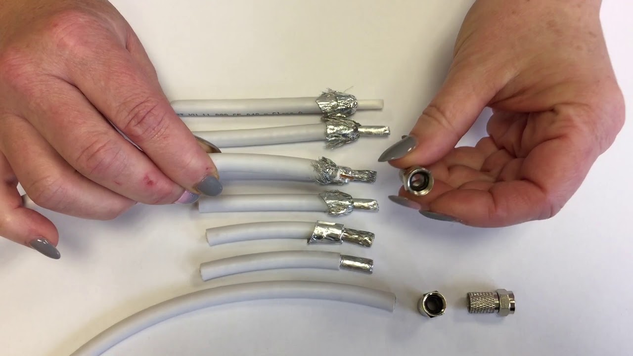 Montageanleitung-144: F-Stecker f&uuml;r Kabel 8,5mm mit Dichtring, Twist-On, High-Quality-Ausf&uuml;hrung