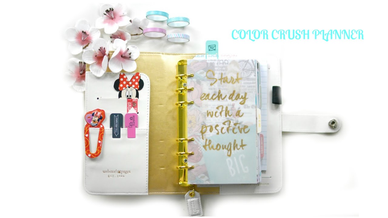 CUM IMI DECOREZ AGENDA- WEBSTER'S PAGES COLOR CRUSH SET UP