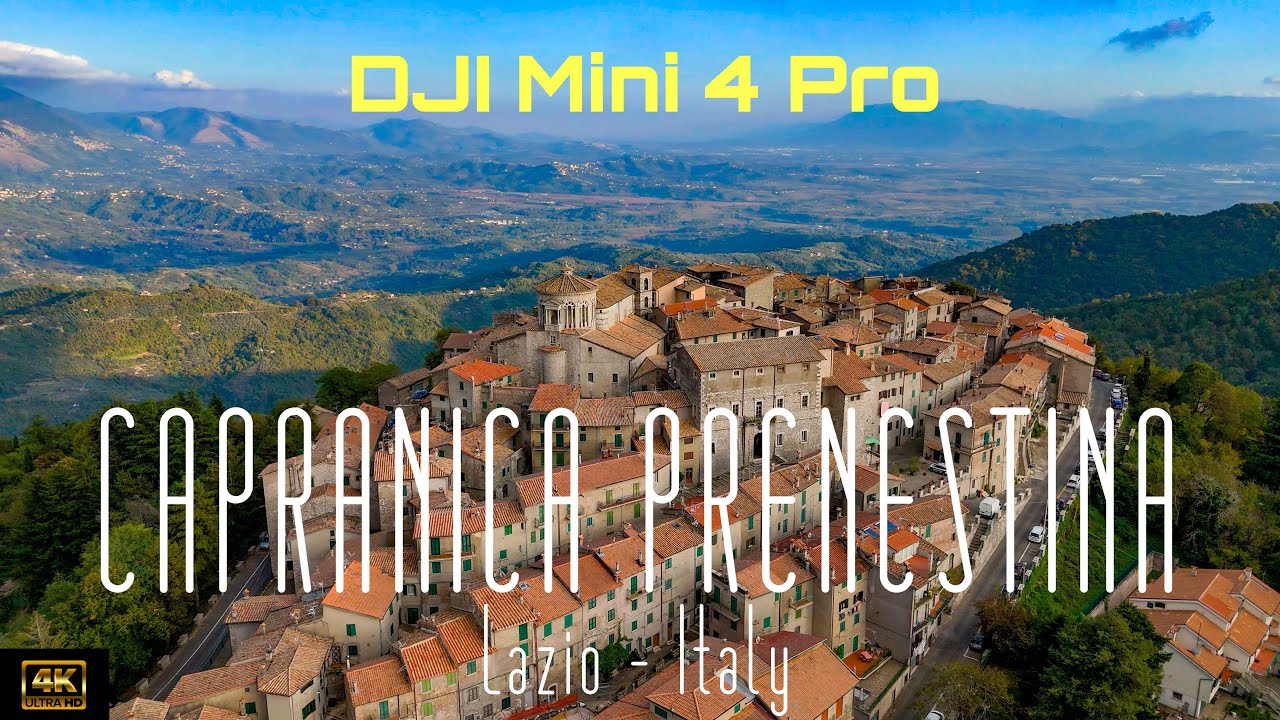 🇮🇹 DJI Mini 4 Pro | 4K drone video of Capranica Prenestina, Lazio, Italy