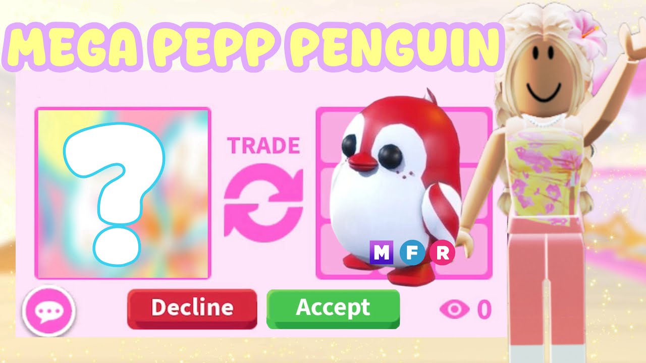 Trade for a MEGA PEPPERMINT PENGUIN in Adopt Me!?