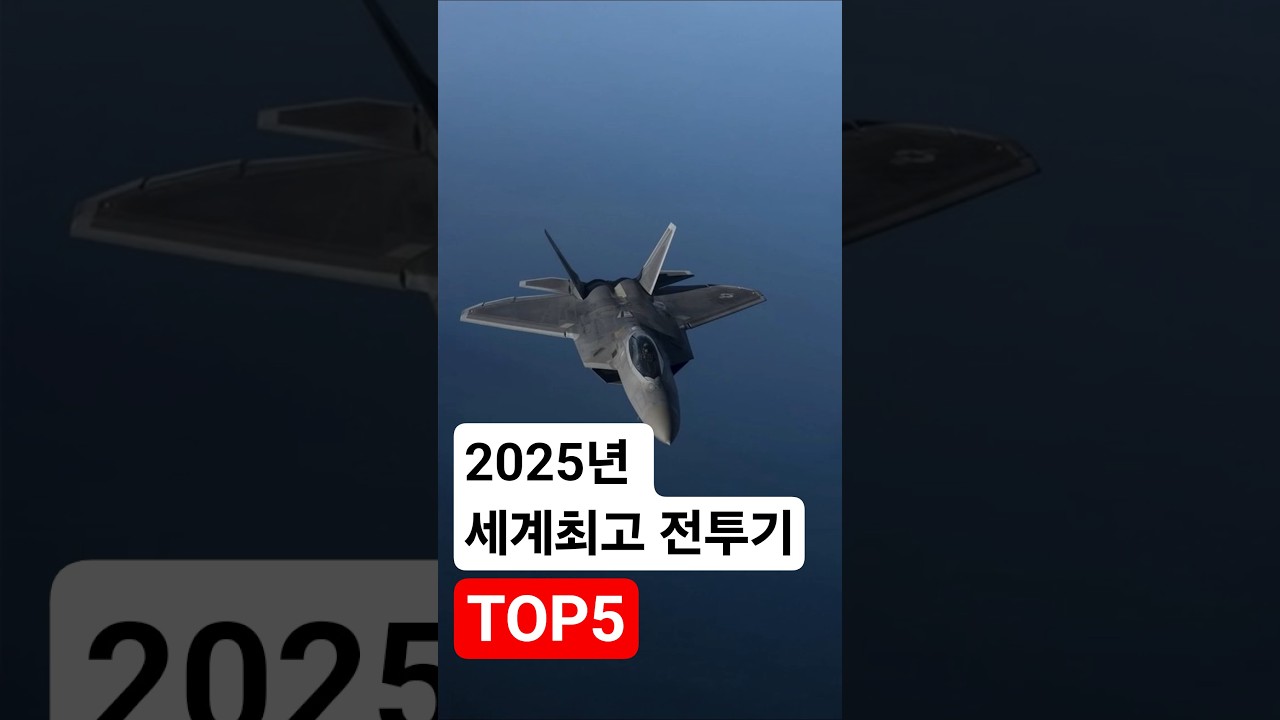 2025 세계 전투기 TOP 5 &ndash; F-22 랩터가 3위? TOP5 #KF21 #F22 #F35 #전투기