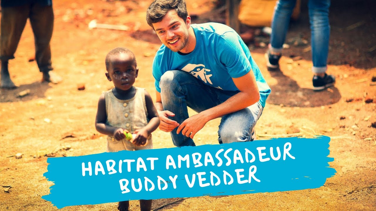 Buddy Vedder met Habitat in Oeganda