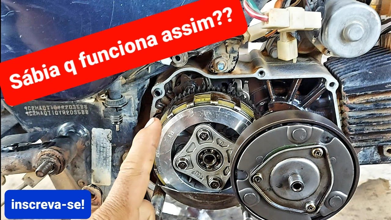 Sabe como funciona a embreagem da biz? sabe não!? então veja esse vídeo