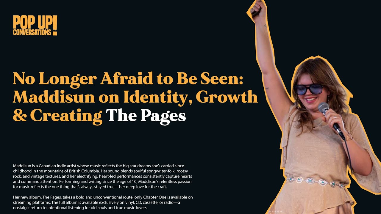 No Longer Afraid to Be Seen: Maddisun on Identity, Growth and Creating The Pages