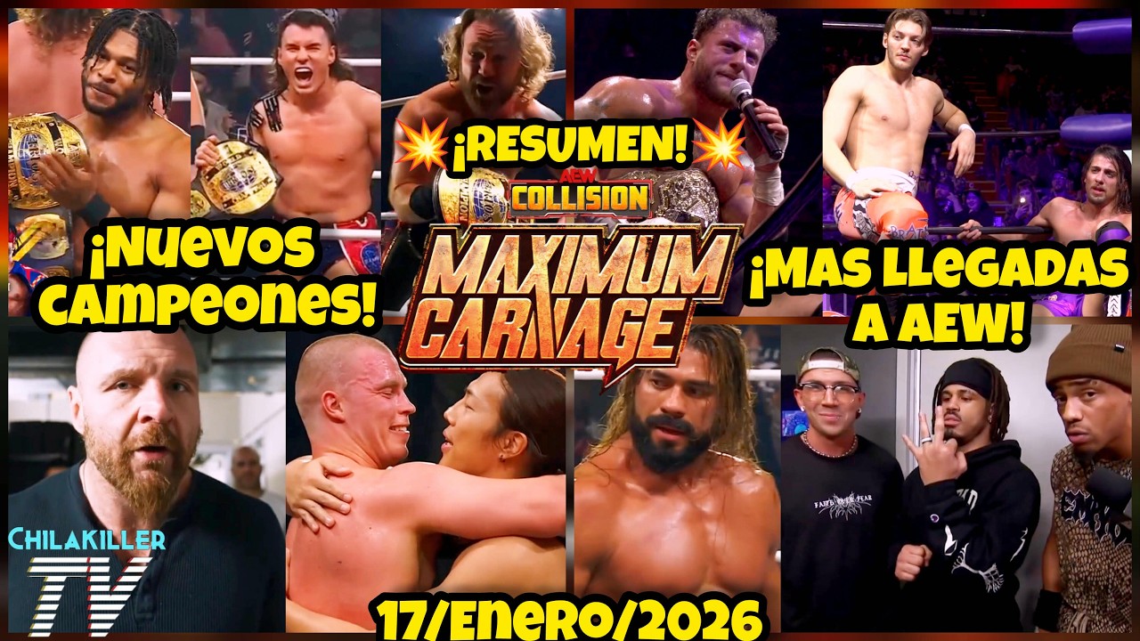 &iexcl;NUEVOS CAMPEONES! | AEW Collision | 17 Enero 2026 | RESUMEN Y RESULTADOS