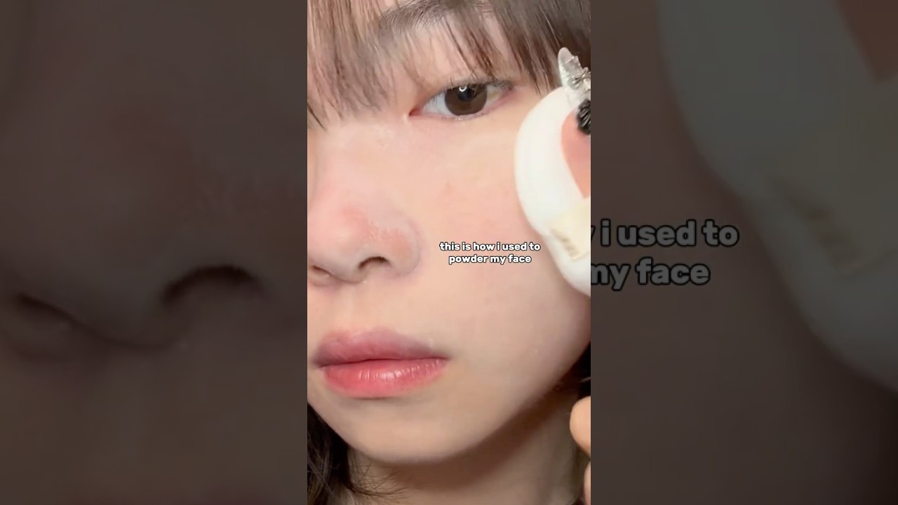 Non-cakey foundation tutorial! #beauty #makeup #powder #basemakeup