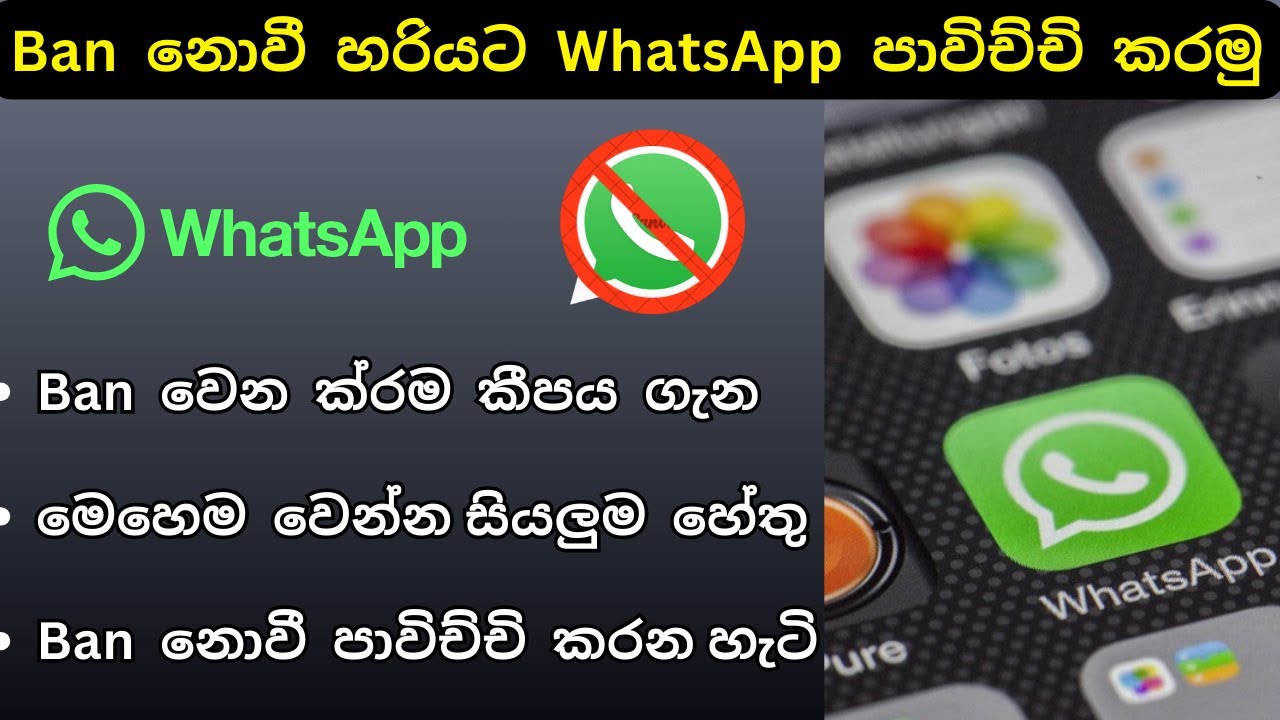 Whatsapp Banned My Number | WhatsApp Ban Types, All Reasons for ban Account වට්සැප් බෑන් වෙන්න හේතු