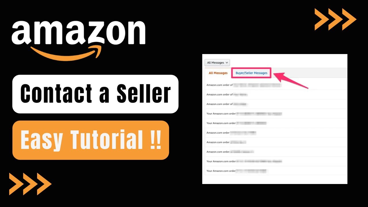 How to Contact Seller on Amazon !