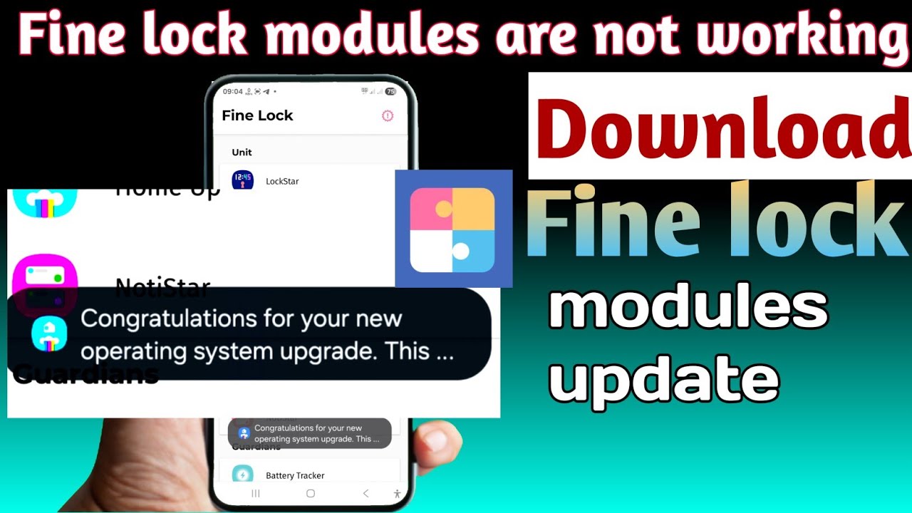 How to update fine lock module | fine lock  updated module kaise install kare 