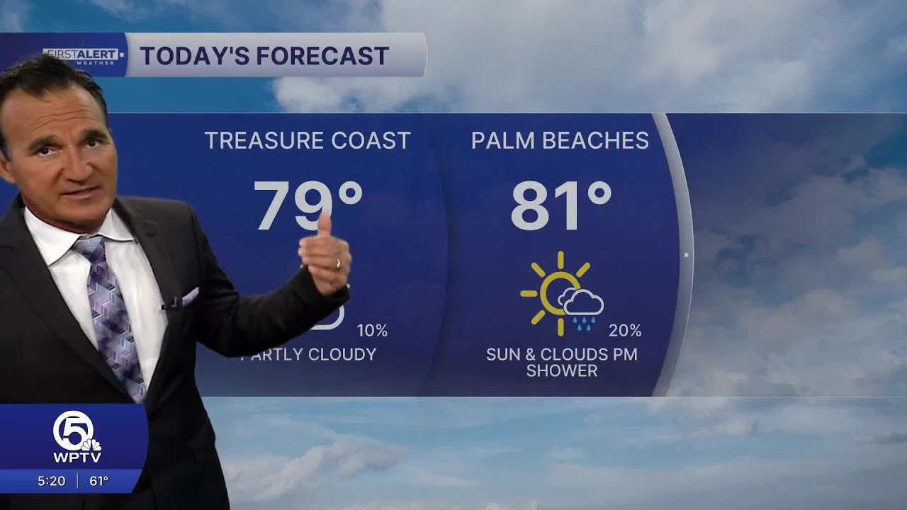 WPTV First Alert Weather Forecast for Morning of Thursday, Feb. 26, 2026