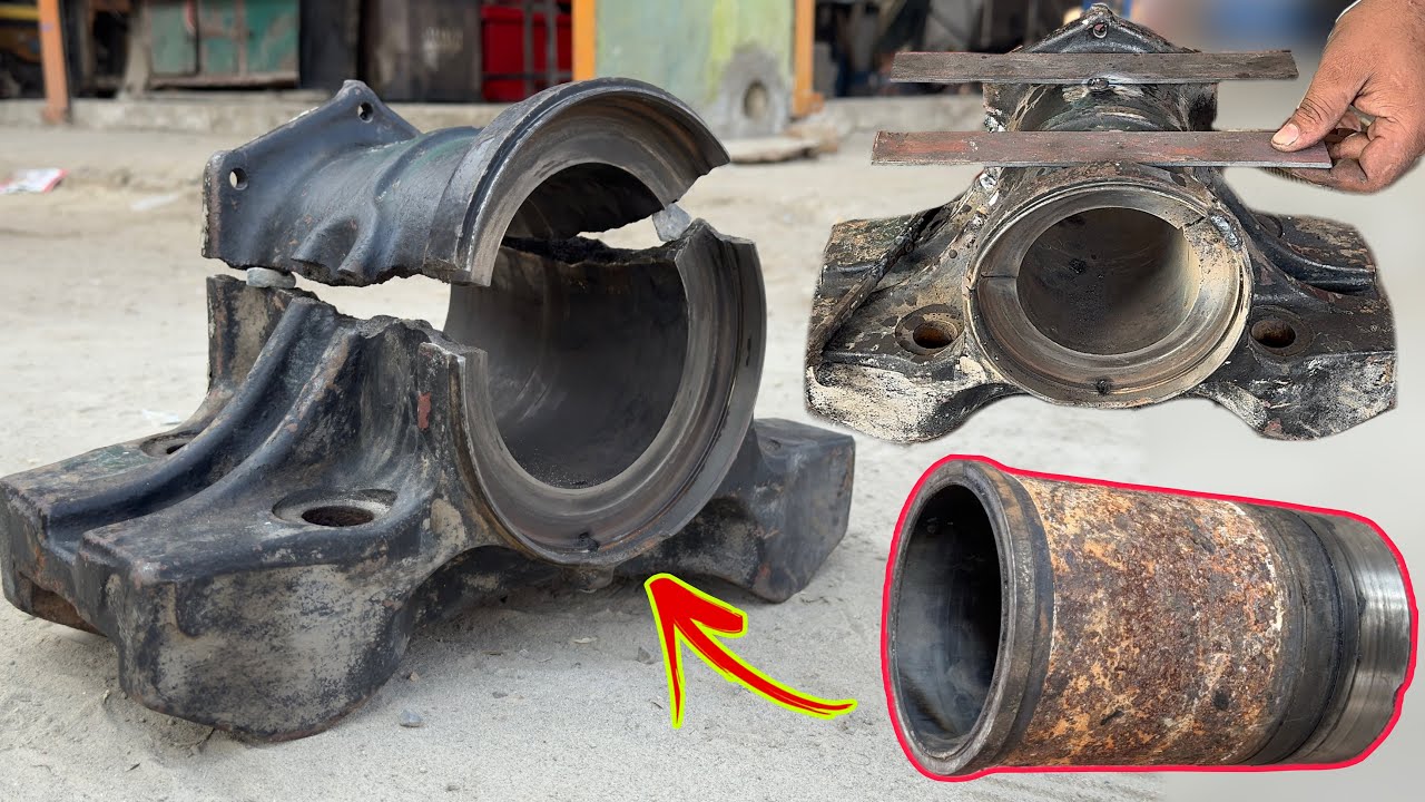 Convincing Process // How Mightily Repaired Sovereign Mechanic A Broken Truck Trunnion Saddle Seat