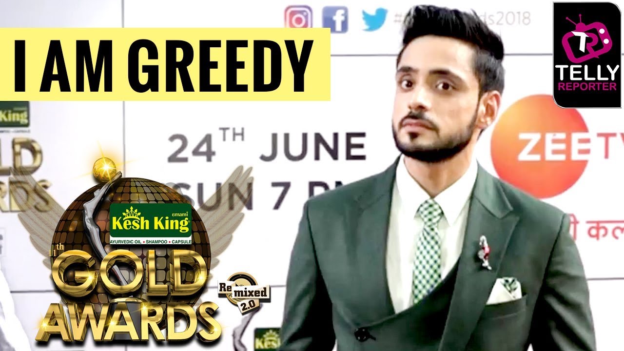 Adnan Khan Aka Kabir Calls Himself Greedy At Zee Gold Awards 2018
