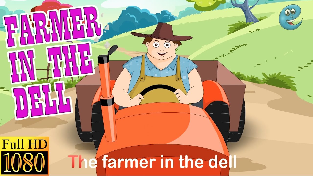 Farmer In The Dell (HD with lyrics) | Nursery Rhymes by EFlashApps