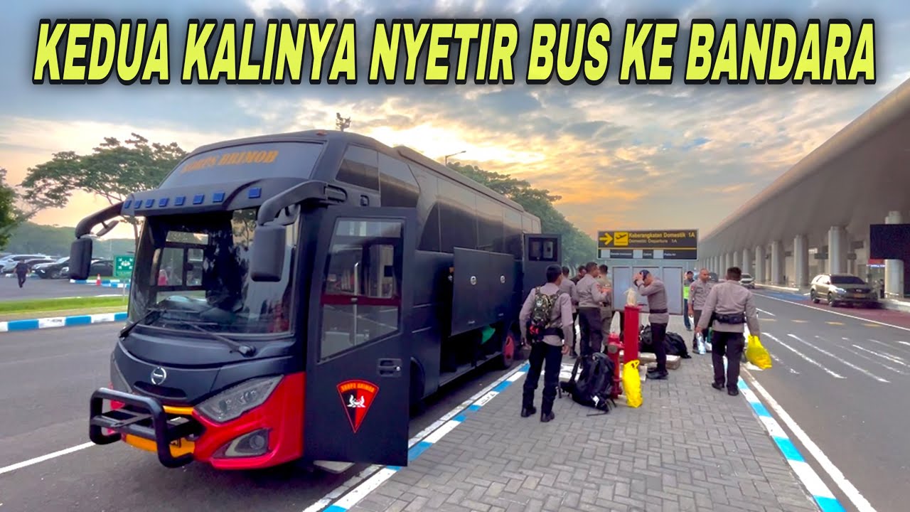 BALIK DAERAH‼️ NGANTAR SISWA DASAR BRIMOB KE BANDARA JUANDA SURABAYA