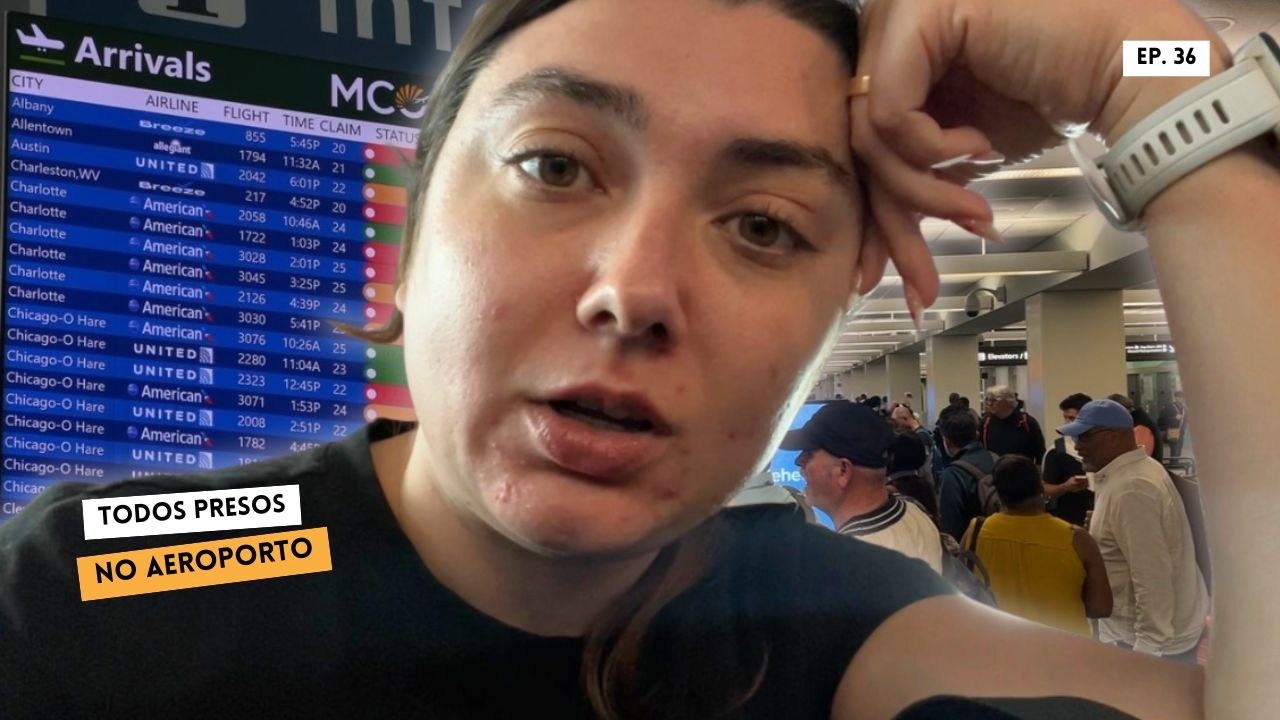 CAOS NO AEROPORTO DE ORLANDO 