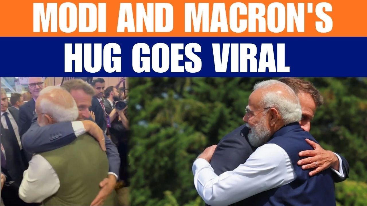 PM Modi & Macron&rsquo;s Warm Hug at VivaTech 2026 in Paris Breaks the Internet | News9