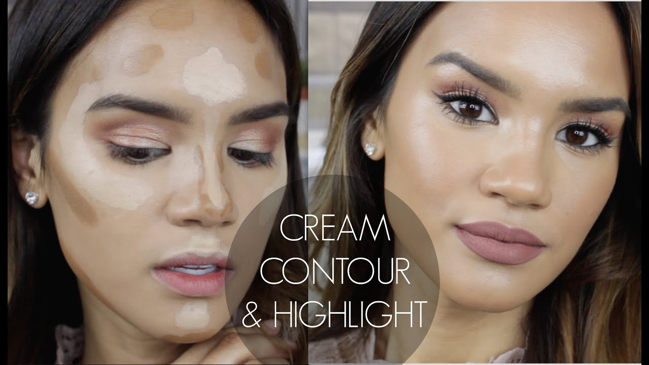 CREAM CONTOUR AND HIGHLIGHT ROUTINE!