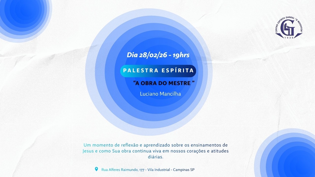 PALESTRA ESPÍRITA - 