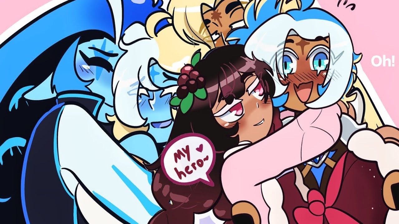 Shadowmilk Daughters FUTURE😳?Shadow milk x P.vanilla family AU,Cookie run kingdom🍪Comic🌼