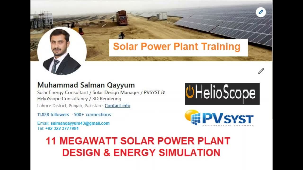 How to design on Helio Scope  11 MW Solar Power Plant