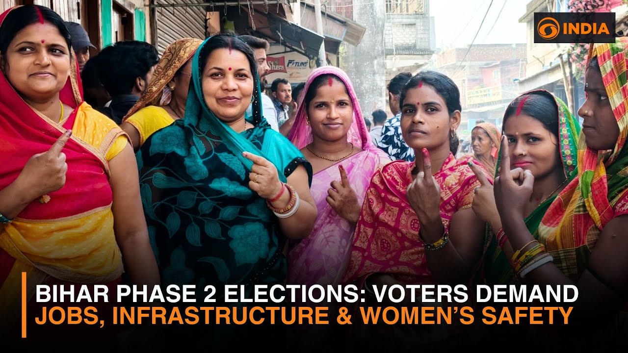 Bihar Phase 2 Elections: Voters Demand Jobs, Infrastructure & Women&rsquo;s Safety | DD India
